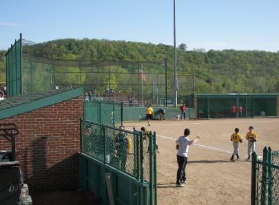 players on baseball field
